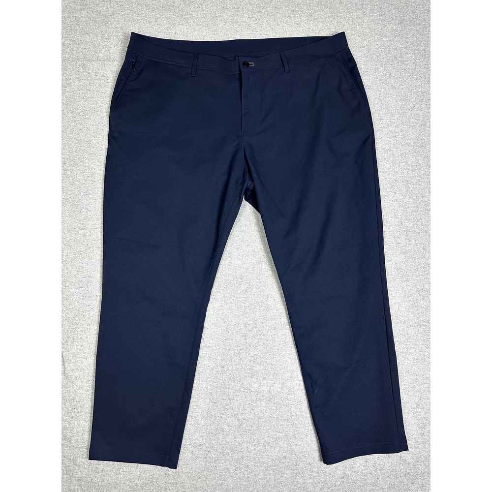 Public Rec Pants Mens 44x30 Navy Performance Chino Stretch Zip Pocket Athleisure